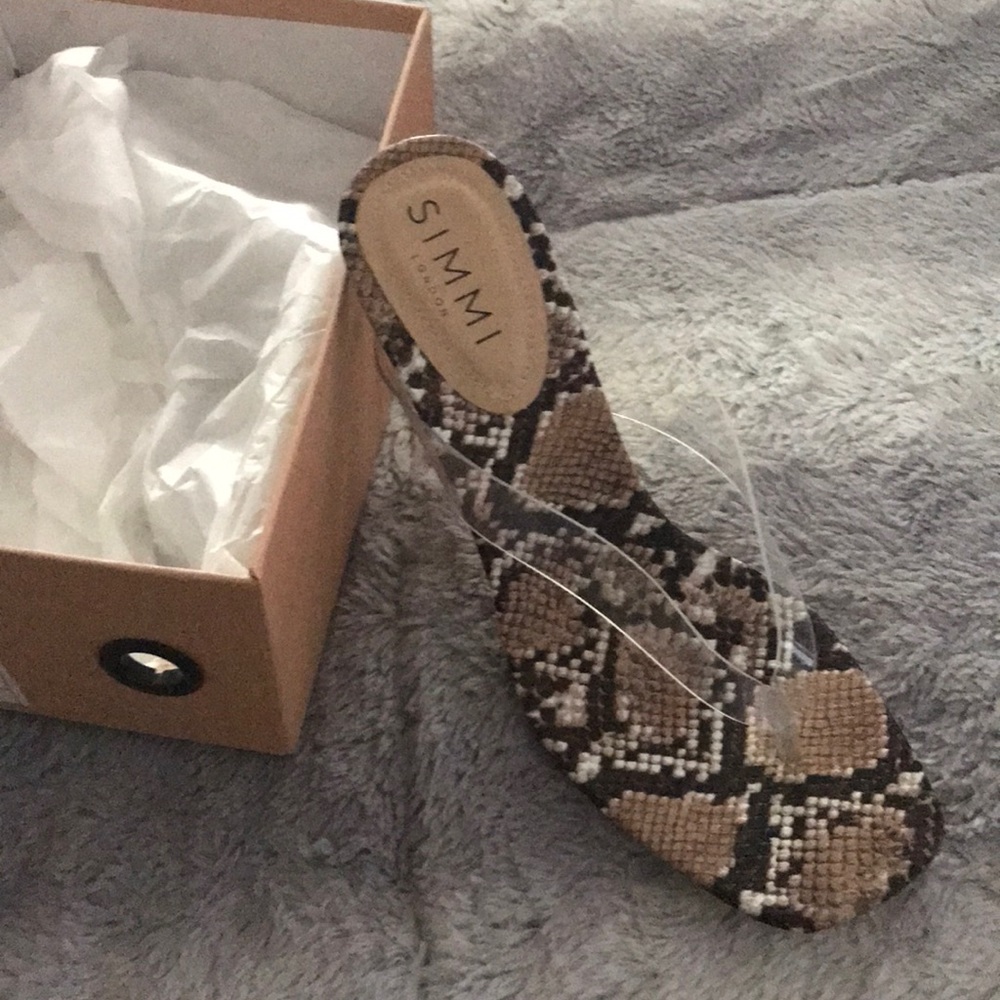 Summit python heeled sandal